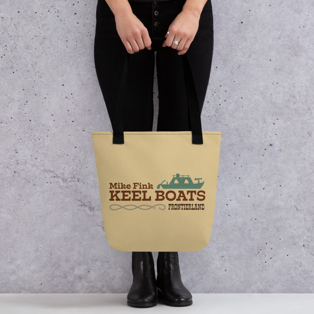 MIKE FINK KEEL BOATS title Tote Bag