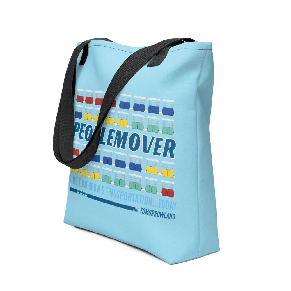 PEOPLEMOVER vehicles stacked Tote bag