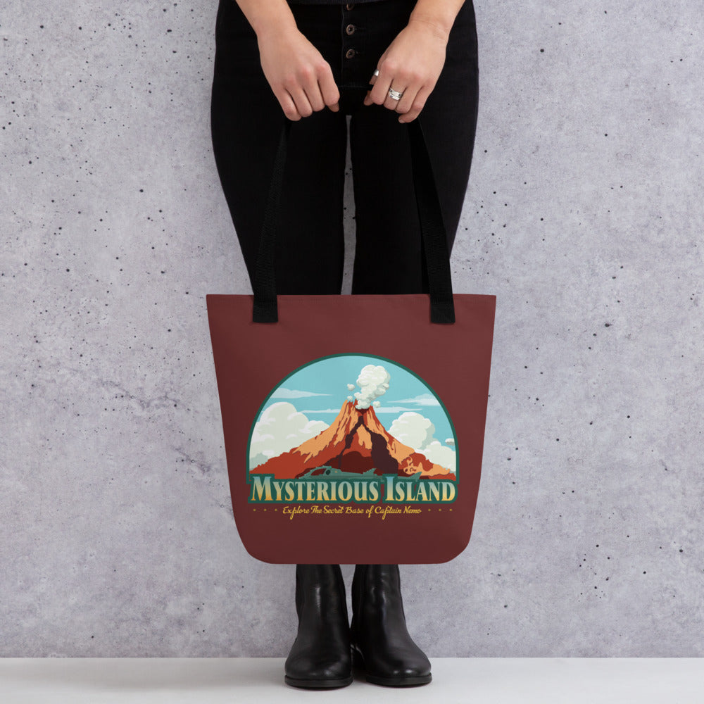 TDS MYSTERIOUS ISLAND port title Tote Bag