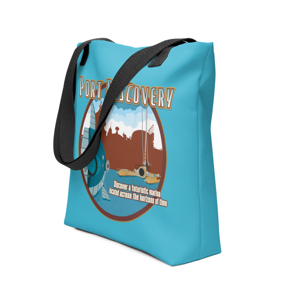 TDS PORT DISCOVERY port title Tote Bag