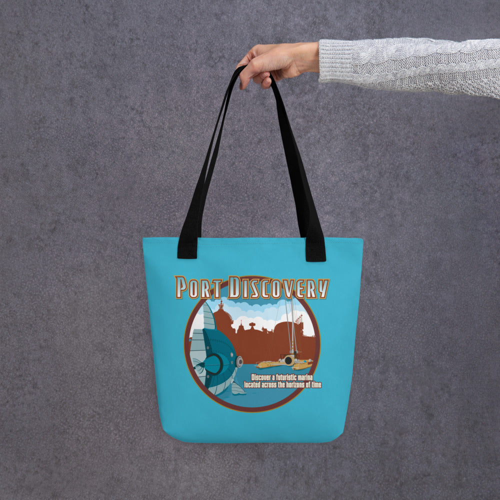 TDS PORT DISCOVERY port title Tote Bag