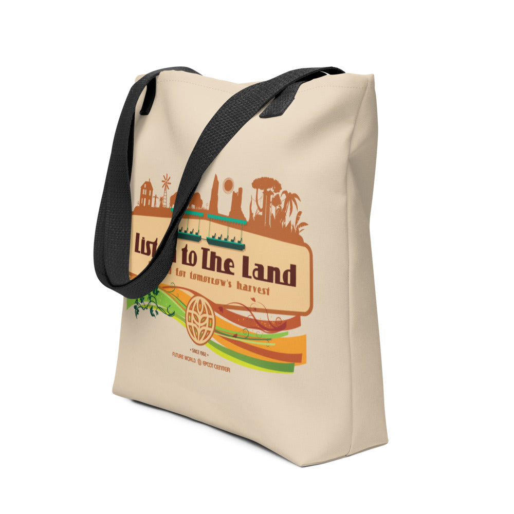 THE LAND listen to the land Tote Bag