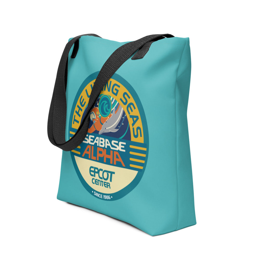 THE LIVING SEAS seabase alpha Tote Bag