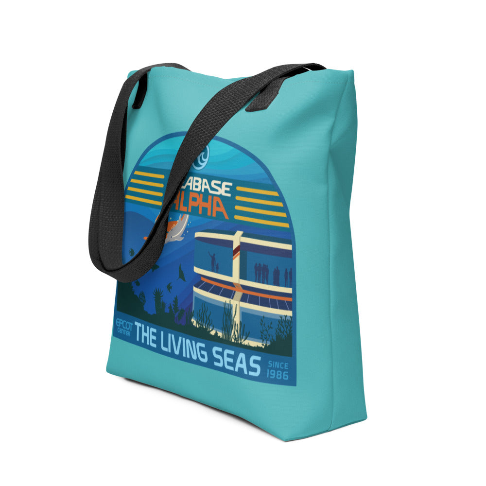 THE LIVING SEAS explore Tote Bag