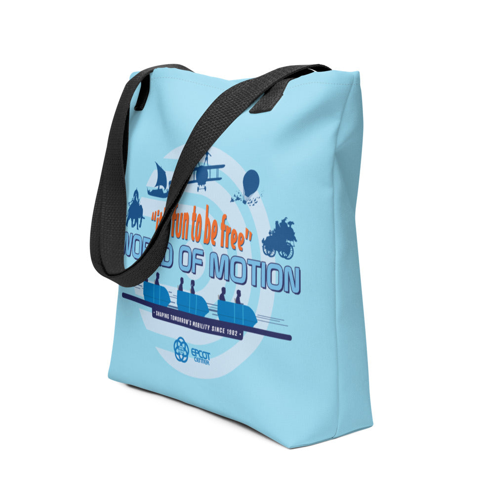 WORLD OF MOTION tomorrow's mobility Tote Bag