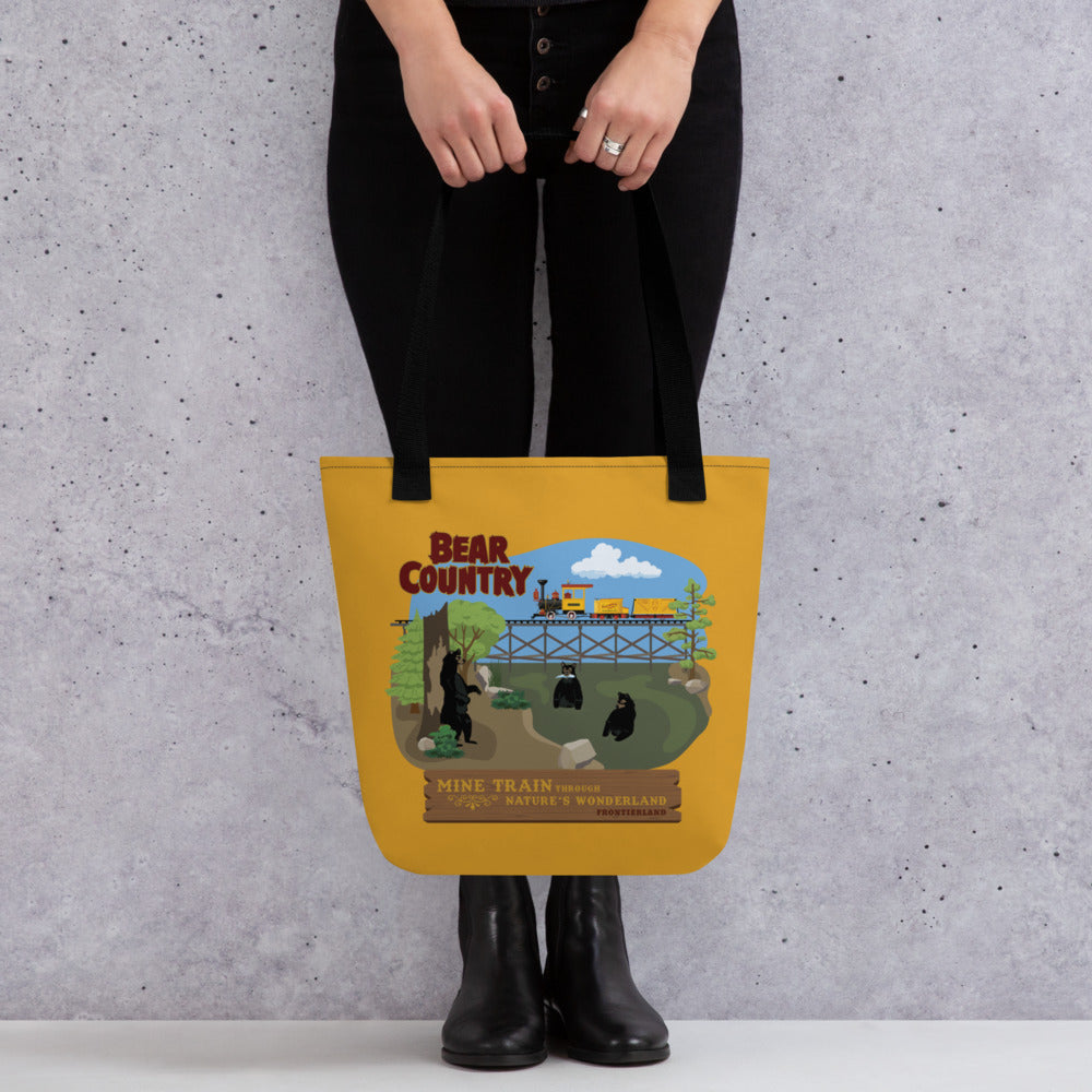 MINE TRAIN THROUGH NATURE'S WONDERLAND bear country Tote Bag