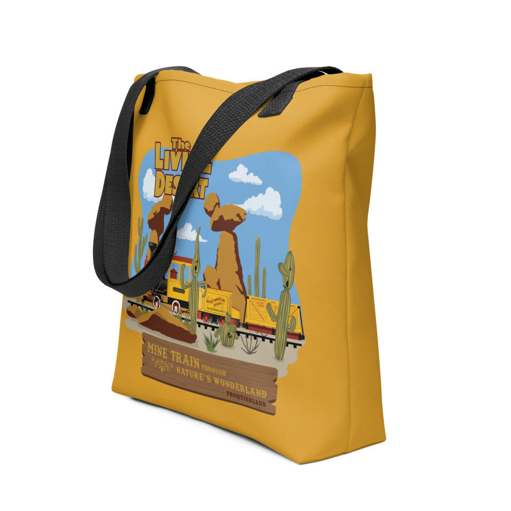 MINE TRAIN THROUGH NATURE'S WONDERLAND living desert Tote Bag