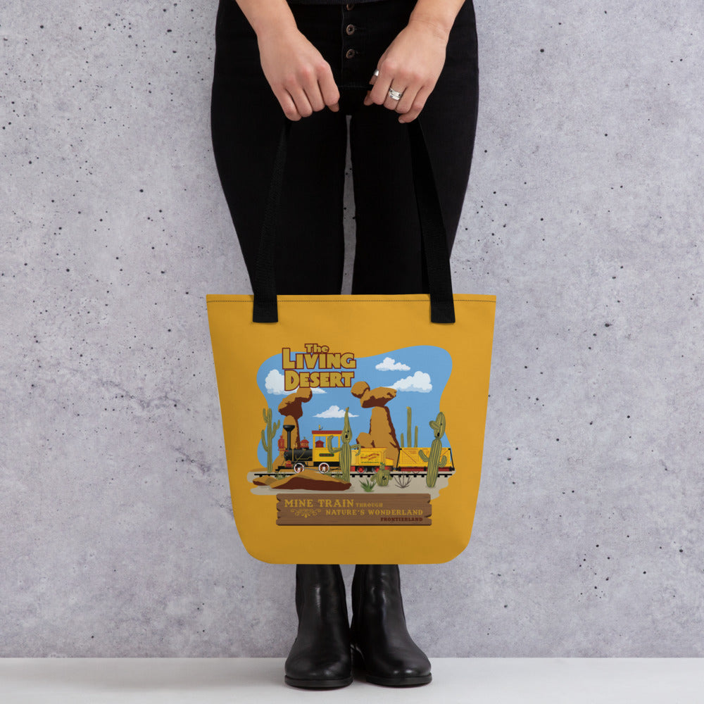 MINE TRAIN THROUGH NATURE'S WONDERLAND living desert Tote Bag