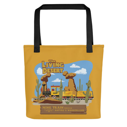 MINE TRAIN THROUGH NATURE'S WONDERLAND living desert Tote Bag