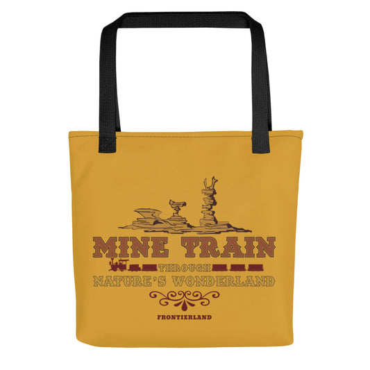 MINE TRAIN THROUGH NATURE'S WONDERLAND title Tote Bag