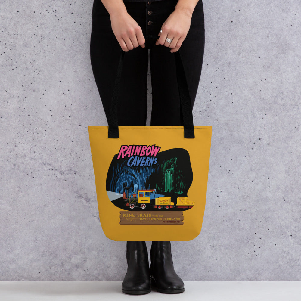MINE TRAIN THROUGH NATURE'S WONDERLAND rainbow caverns Tote Bag