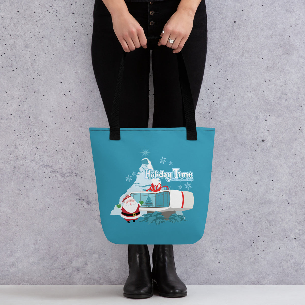 DL HOLIDAY TIME future house Tote Bag