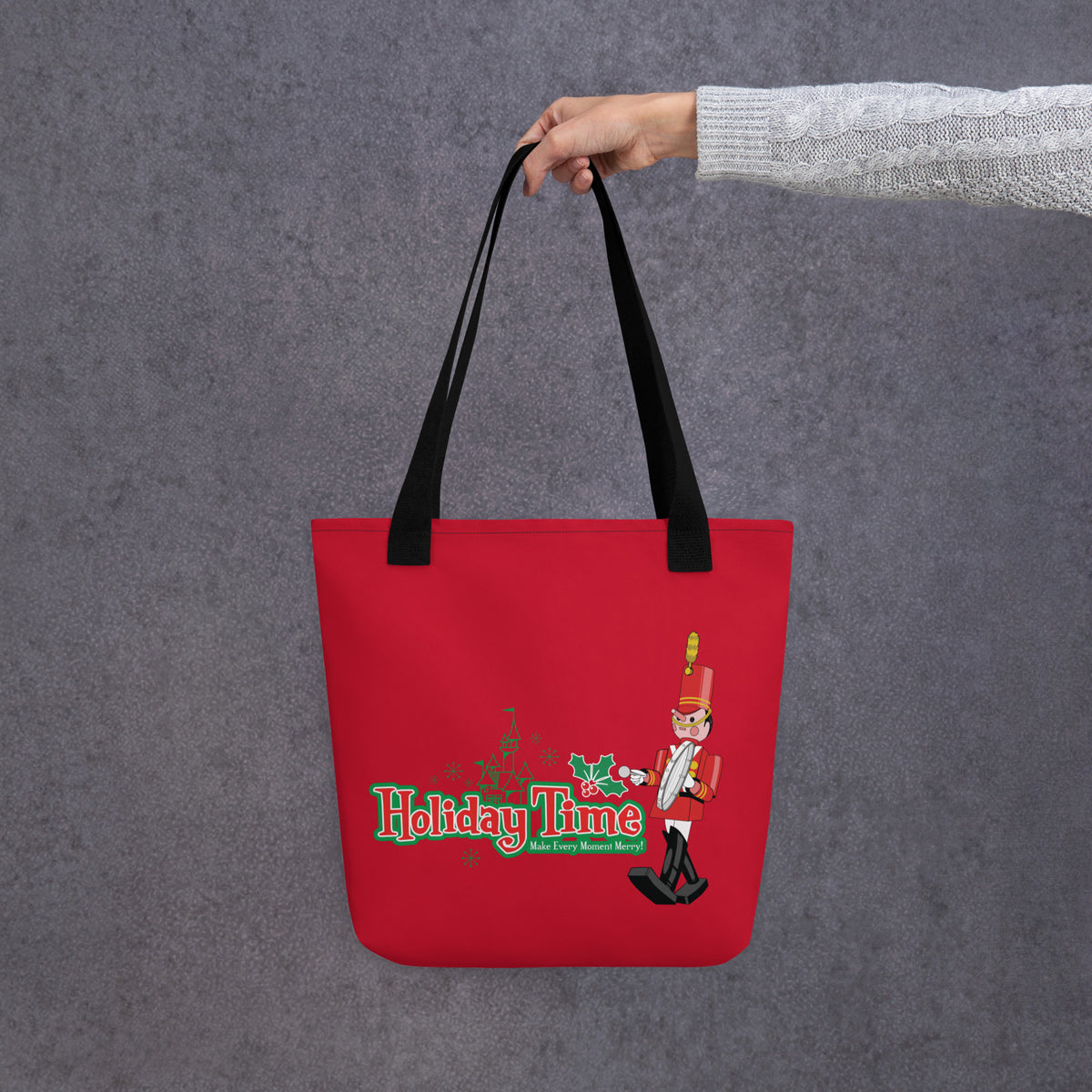 DL HOLIDAY TIME toy soldiers Tote Bag