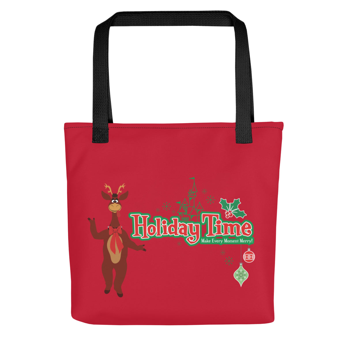 DL HOLIDAY TIME reindeer Tote Bag