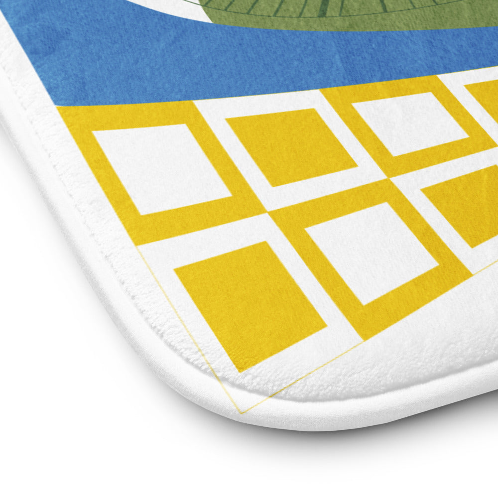 FLYING SAUCERS scene Bath Mat