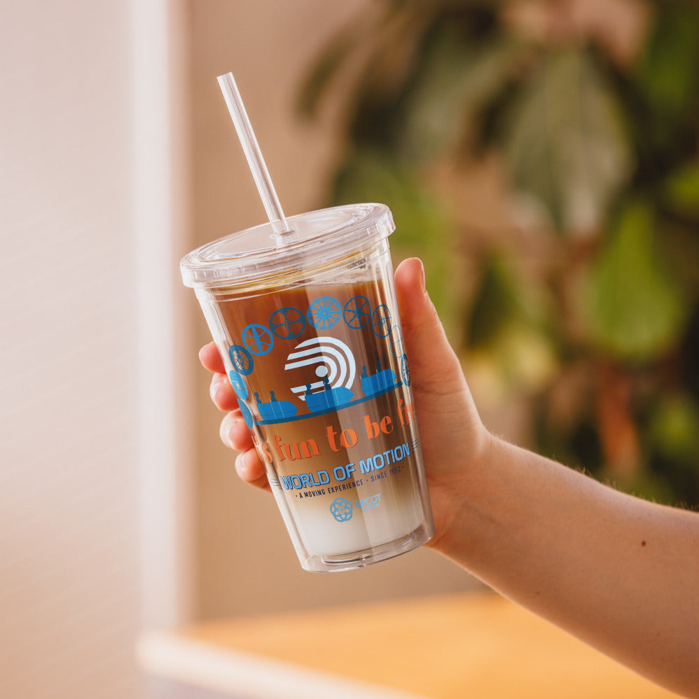 WORLD OF MOTION fun to be free Tumbler