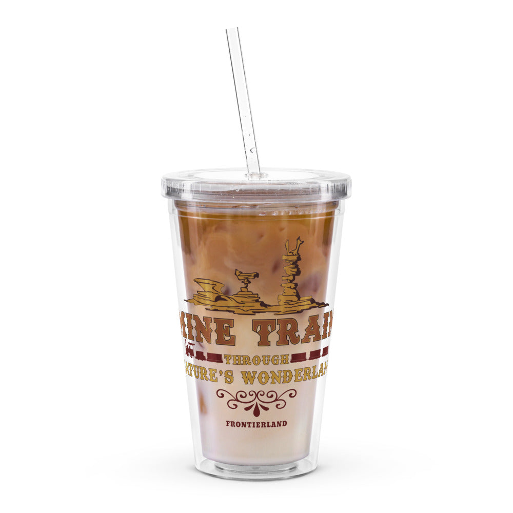MINE TRAIN THROUGH NATURE'S WONDERLAND title Tumbler