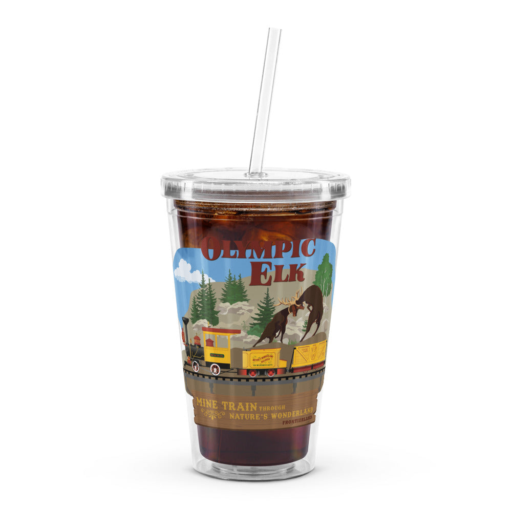 MINE TRAIN THROUGH NATURE'S WONDERLAND olympic elk Tumbler