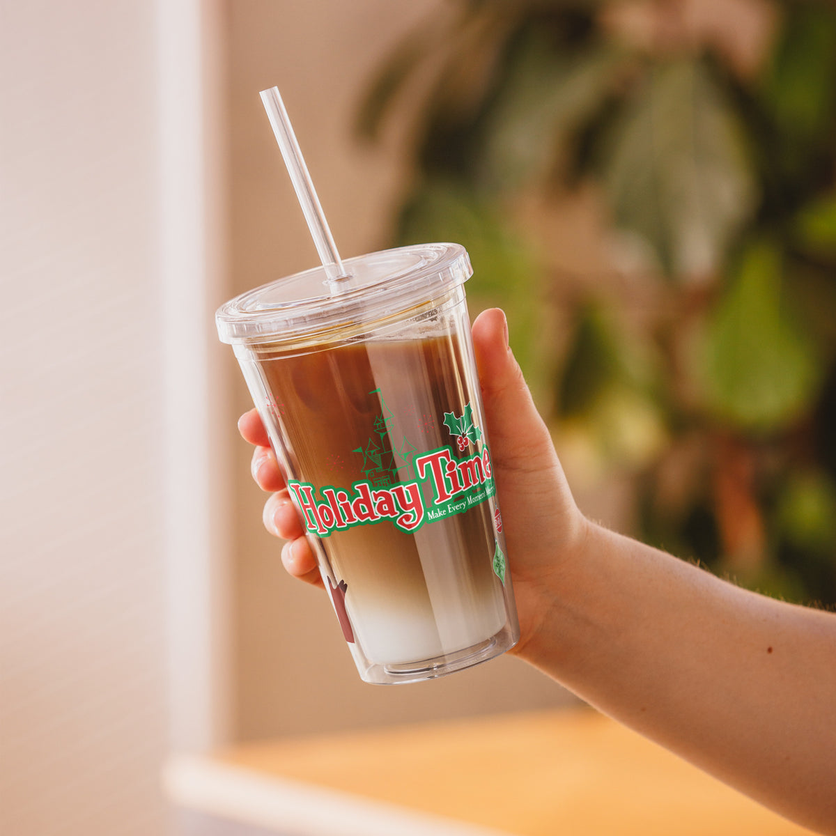 DL HOLIDAY TIME reindeer Tumbler