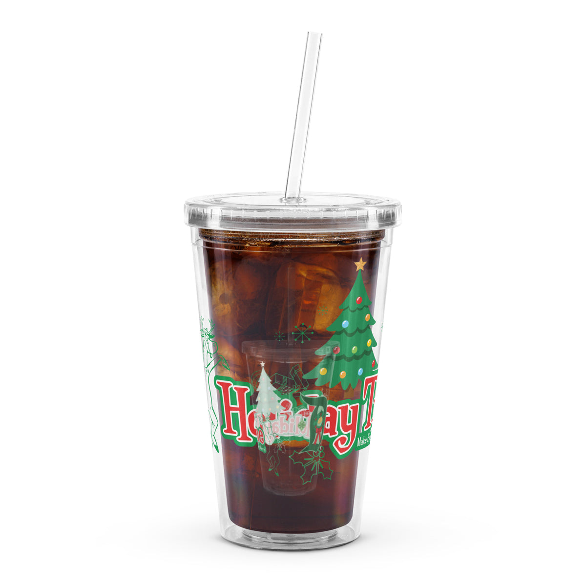 DL HOLIDAY TIME tree Tumbler
