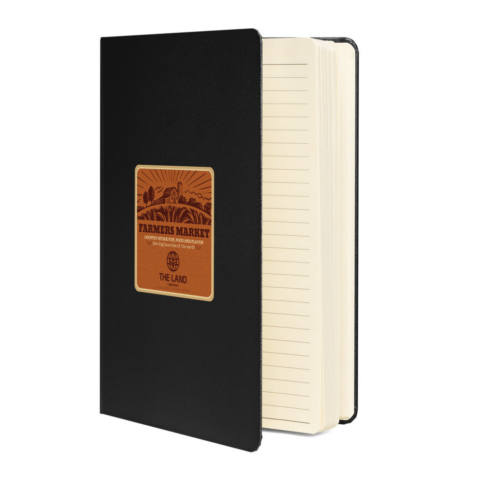THE LAND farmers market Hardcover Notebook