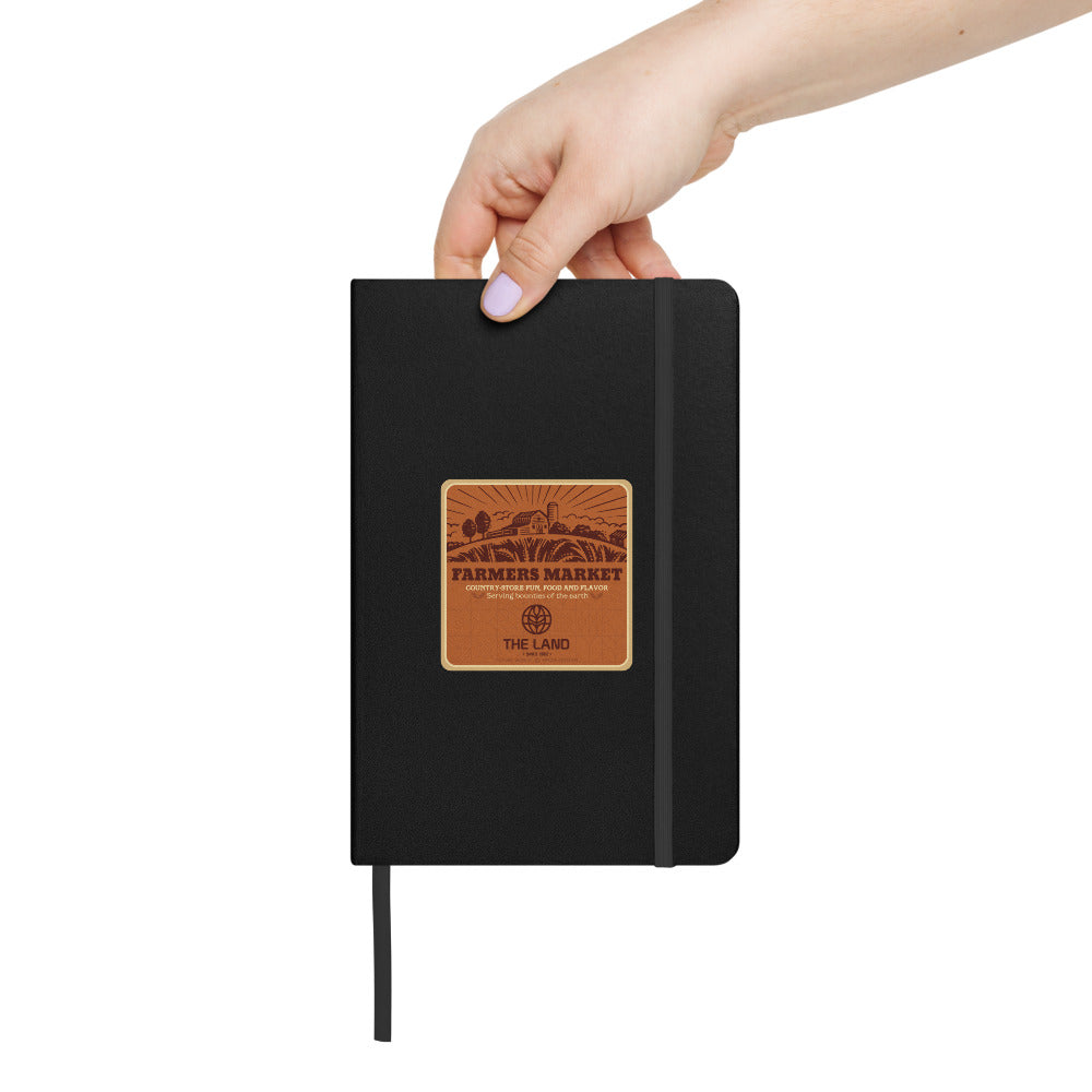 THE LAND farmers market Hardcover Notebook