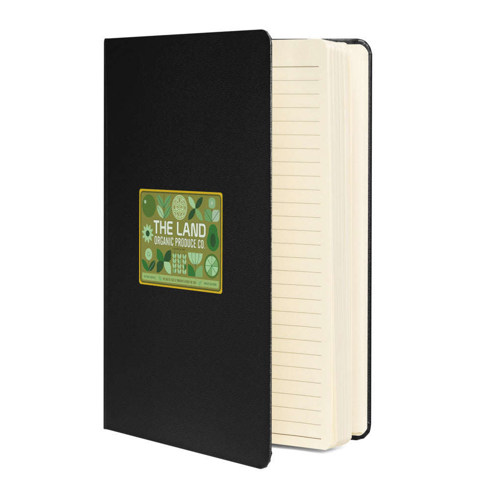 THE LAND organic produce Hardcover Notebook