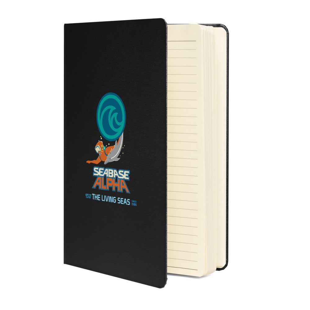 THE LIVING SEAS logo extract Hardcover Notebook