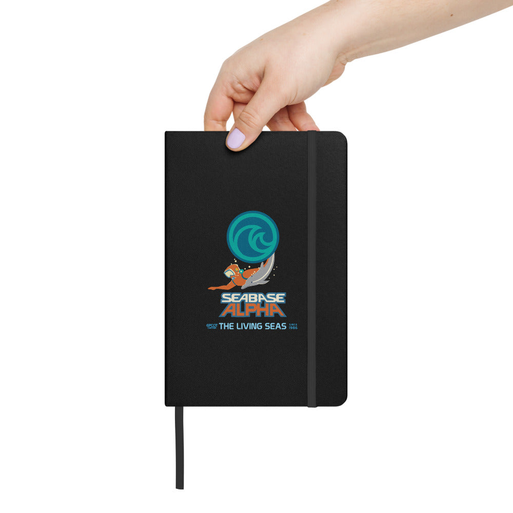 THE LIVING SEAS logo extract Hardcover Notebook