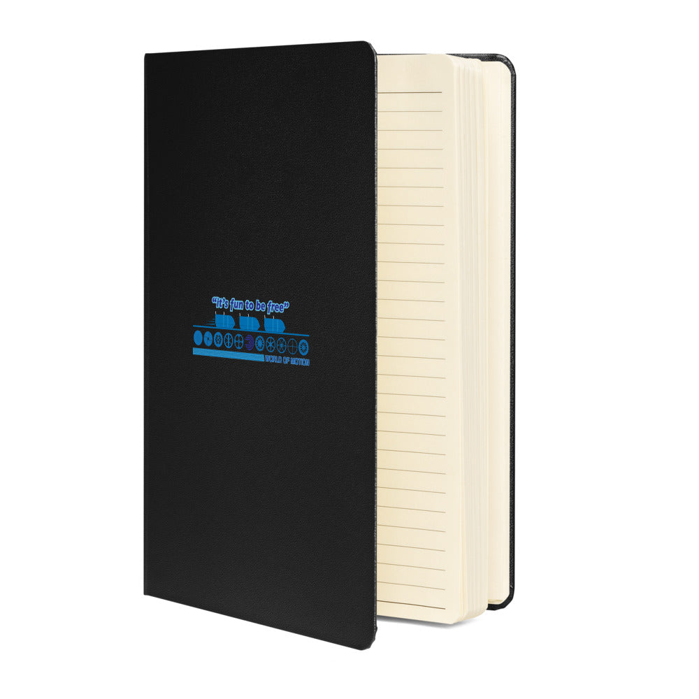 WORLD OF MOTION icons Hardcover Notebook