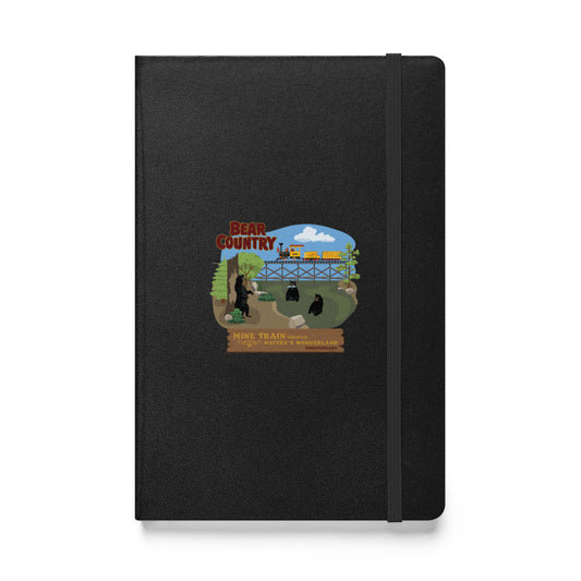 MINE TRAIN THROUGH NATURE'S WONDERLAND bear country Hardcover Notebook