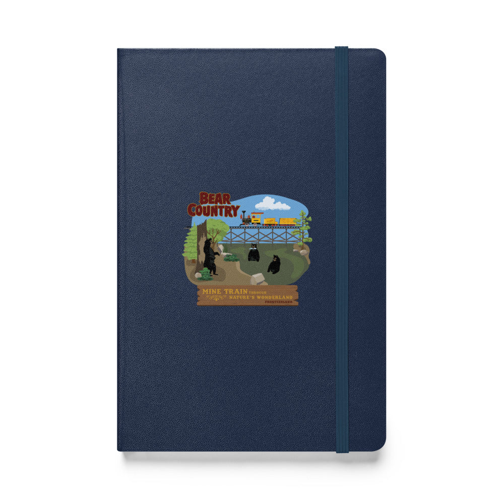 MINE TRAIN THROUGH NATURE'S WONDERLAND bear country Hardcover Notebook