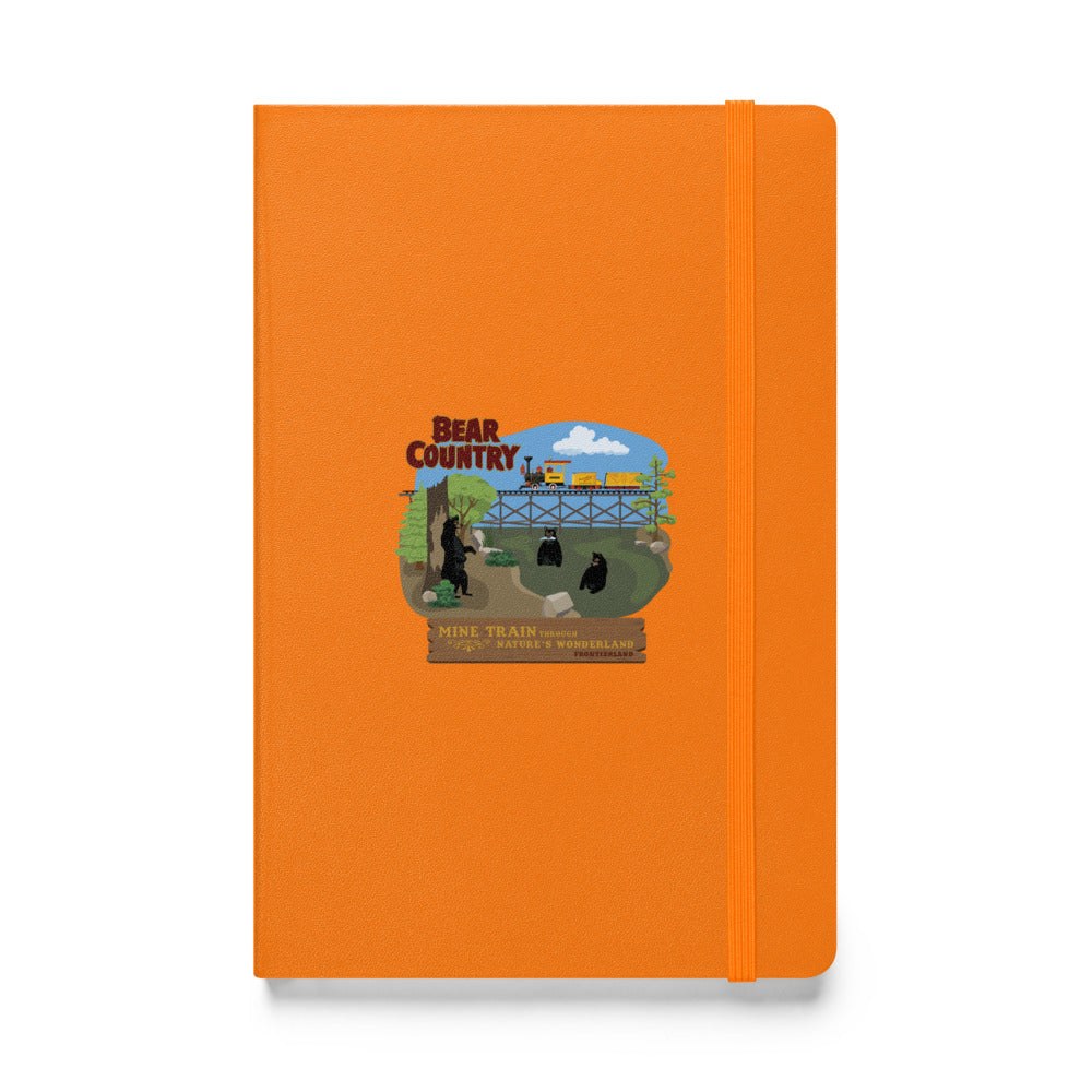 MINE TRAIN THROUGH NATURE'S WONDERLAND bear country Hardcover Notebook