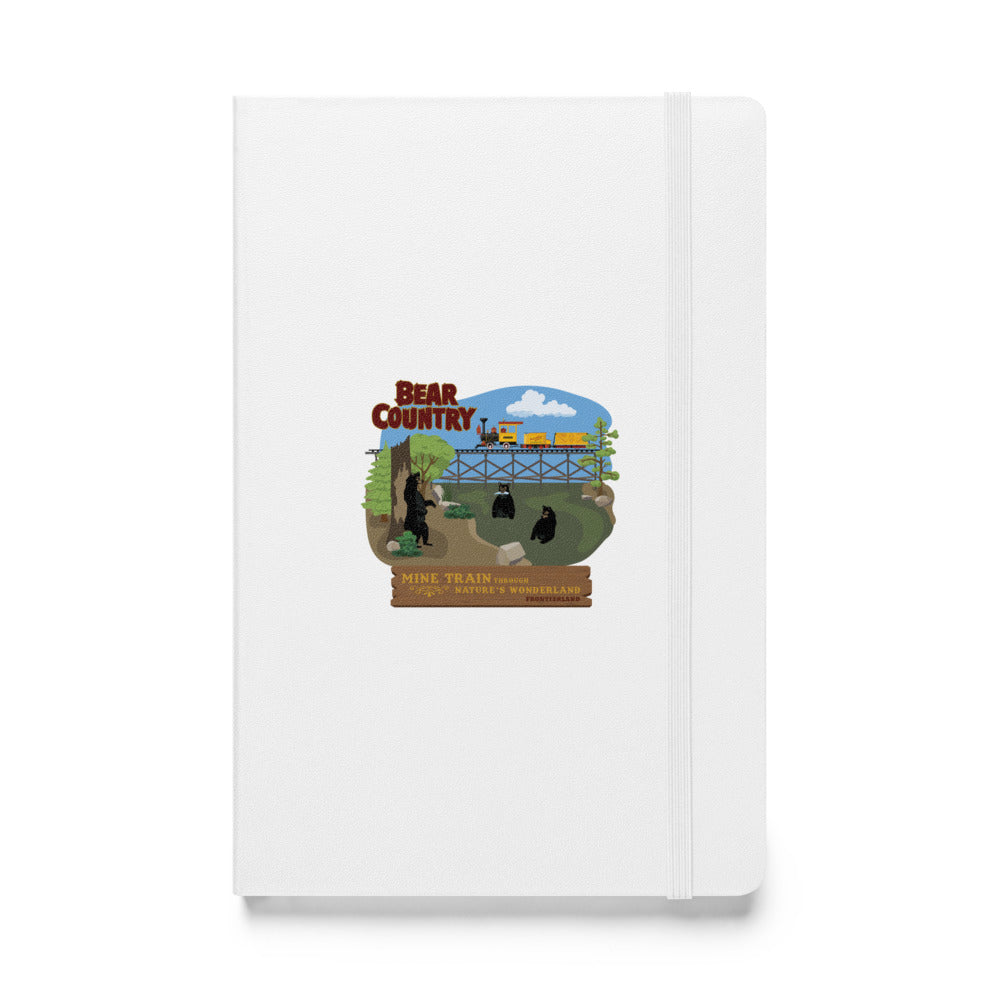 MINE TRAIN THROUGH NATURE'S WONDERLAND bear country Hardcover Notebook