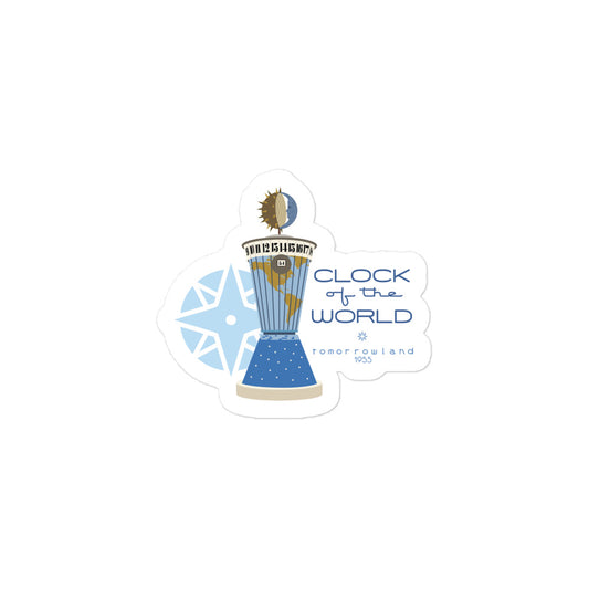 CLOCK OF THE WORLD tower Stickers