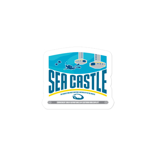 HORIZONS sea castle Stickers
