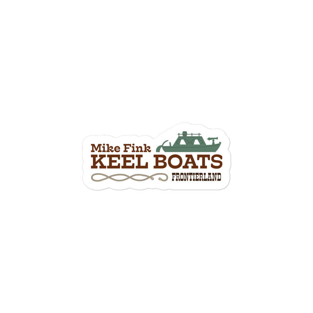 MIKE FINK KEEL BOATS title Stickers