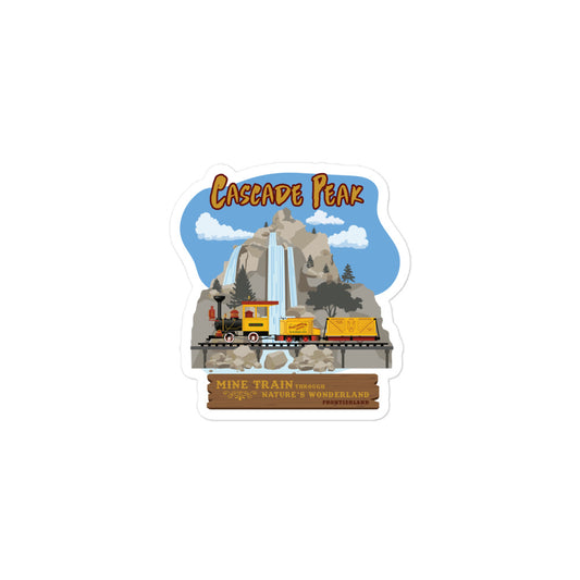 MINE TRAIN THROUGH NATURE'S WONDERLAND cascade peak Stickers