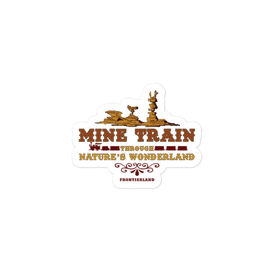 MINE TRAIN THROUGH NATURE'S WONDERLAND title Stickers