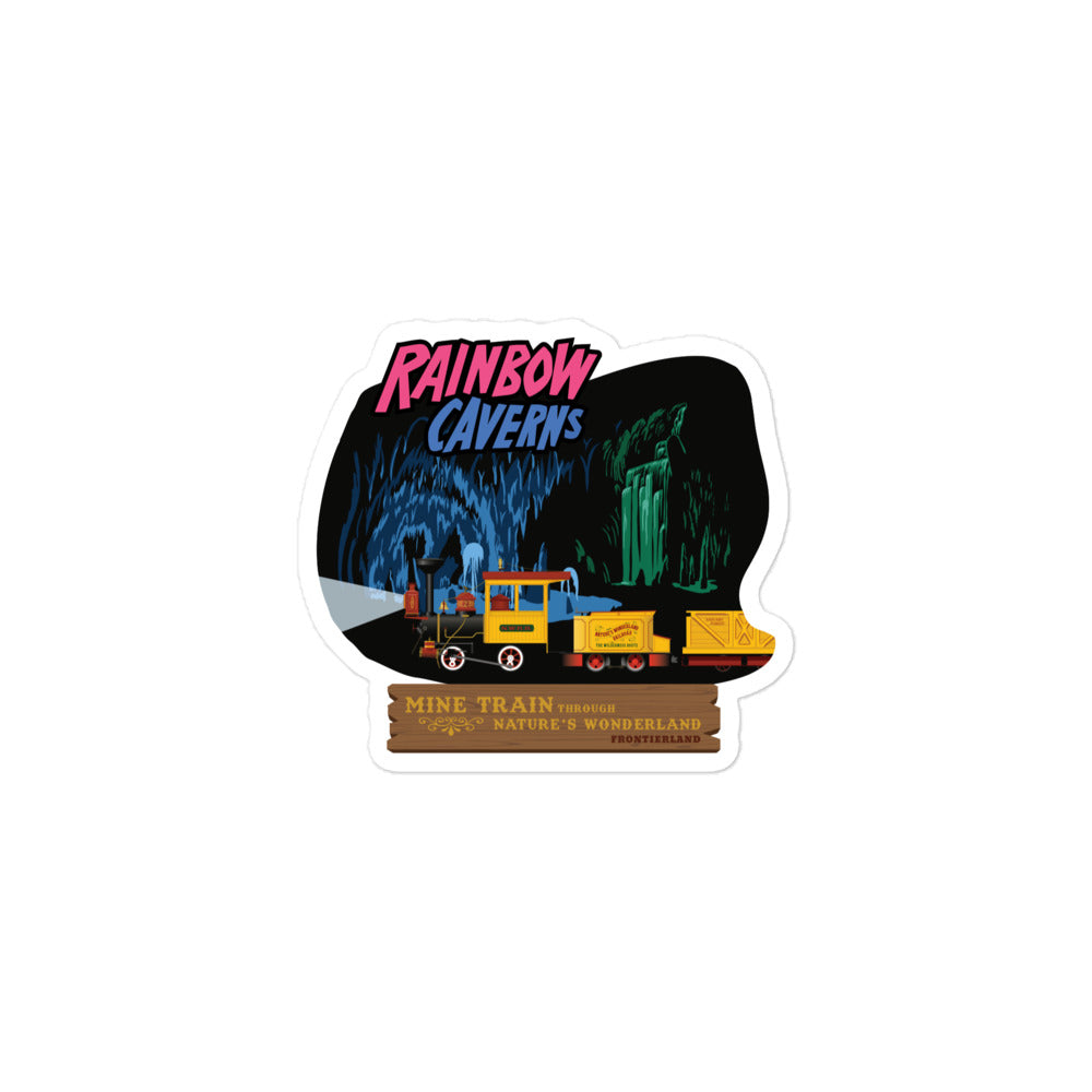 MINE TRAIN THROUGH NATURE'S WONDERLAND rainbow caverns Stickers