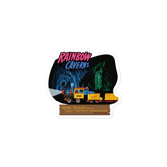MINE TRAIN THROUGH NATURE'S WONDERLAND rainbow caverns Stickers