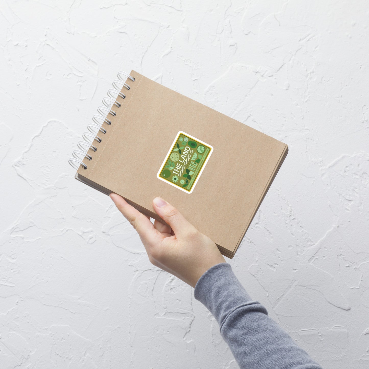 THE LAND organic produce Stickers