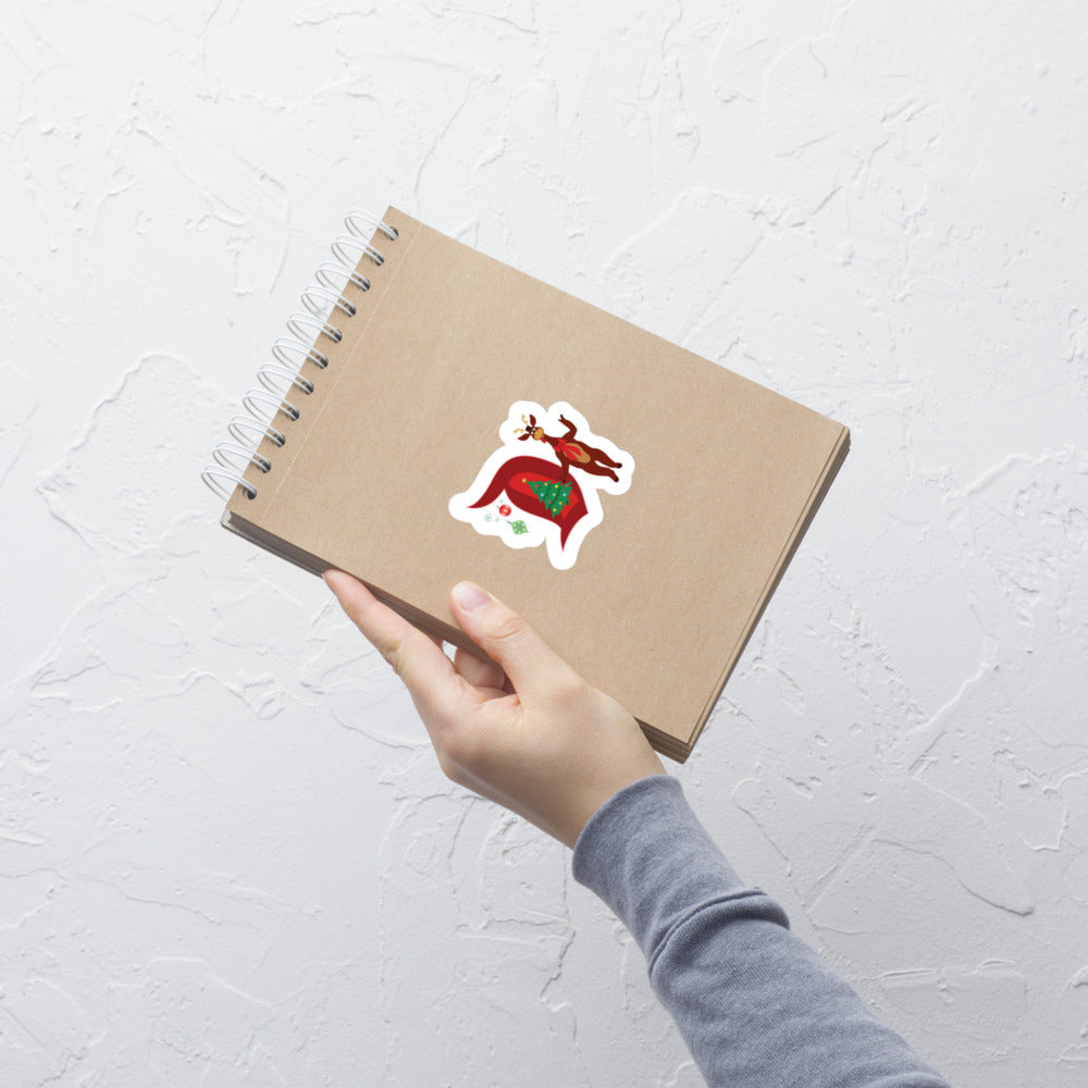 DL HOLIDAY TIME d-reindeer Stickers