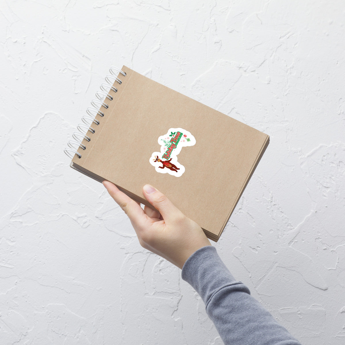 DL HOLIDAY TIME reindeer Stickers