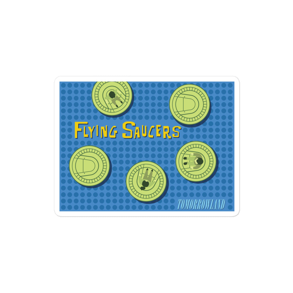 FLYING SAUCERS grid Stickers