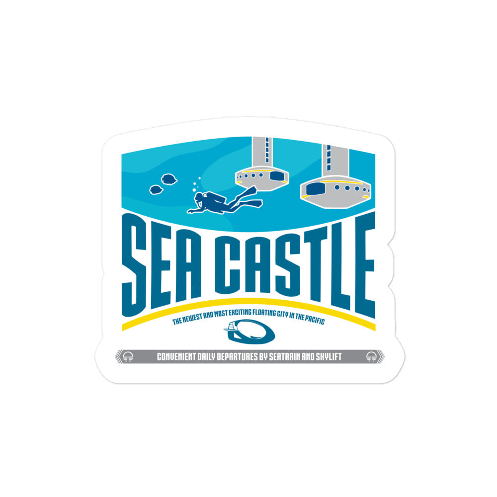 HORIZONS sea castle Stickers