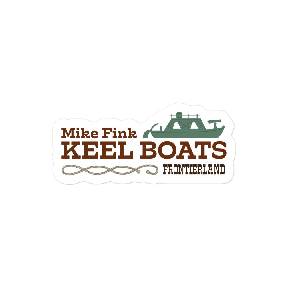 MIKE FINK KEEL BOATS title Stickers