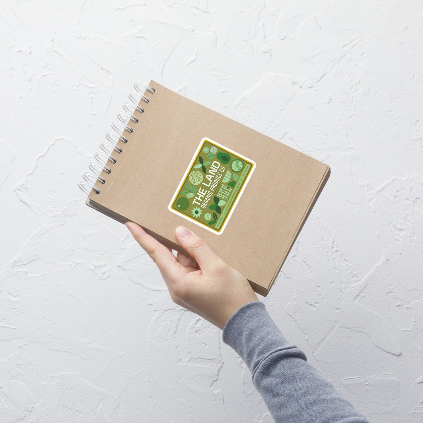 THE LAND organic produce Stickers