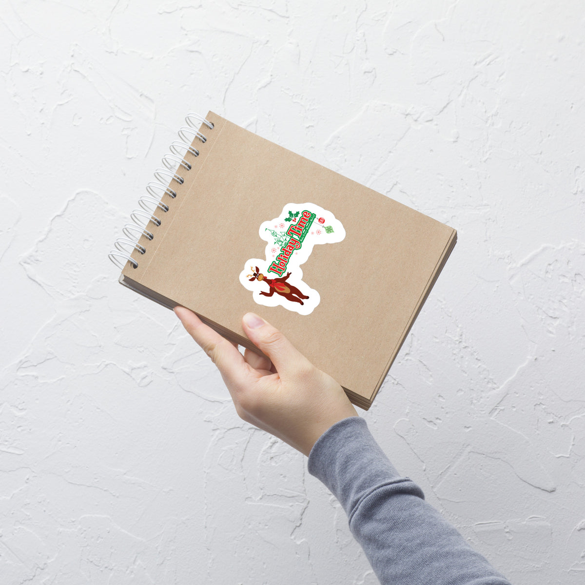 DL HOLIDAY TIME reindeer Stickers