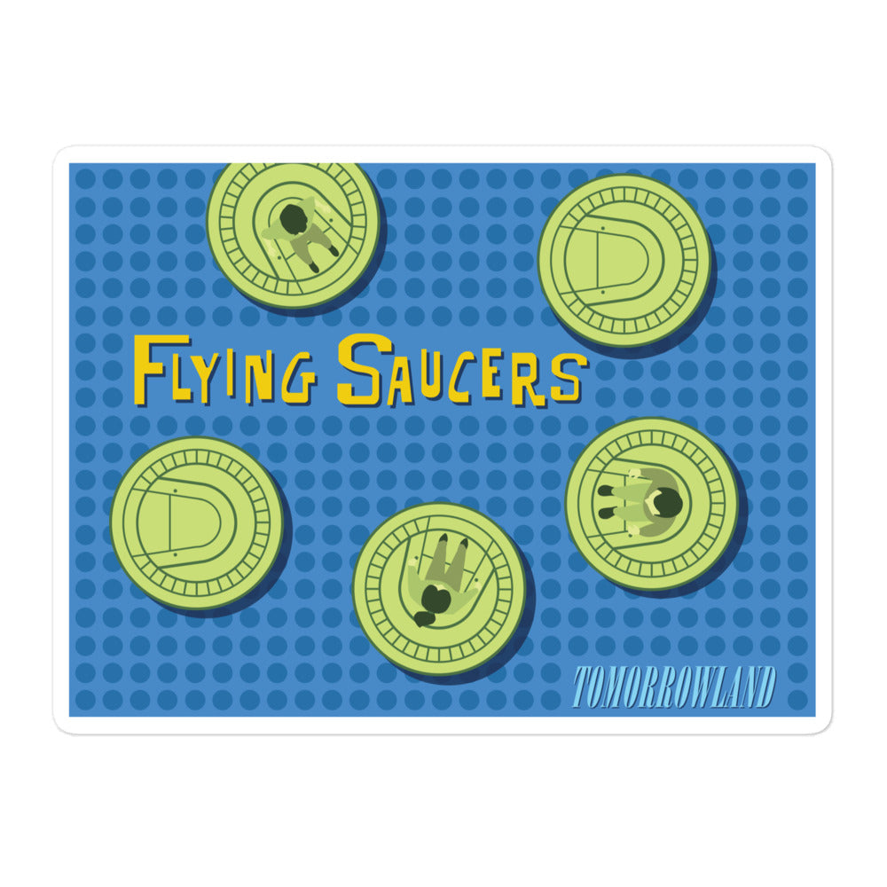 FLYING SAUCERS grid Stickers